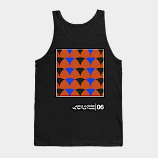 Justice vs Simian / Minimalist Graphic Artwork Design Tank Top